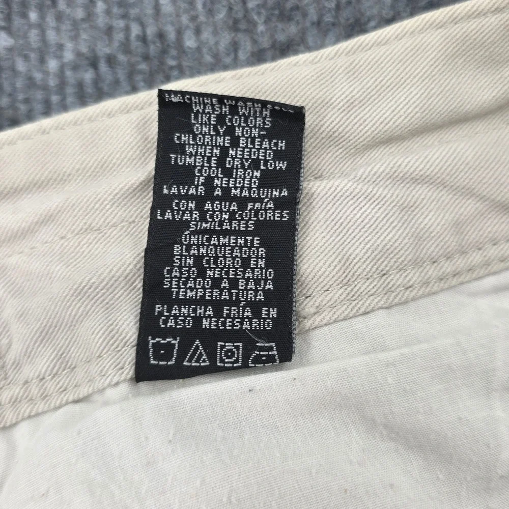 Polo Jeans Co Ralph Lauren Mens Tan Khaki Cargo Pants 38x30 Military Utility